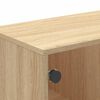 vidaXL Couchtisch mit Glast&uuml;ren Sonoma-Eiche 68,5x50x50 cm