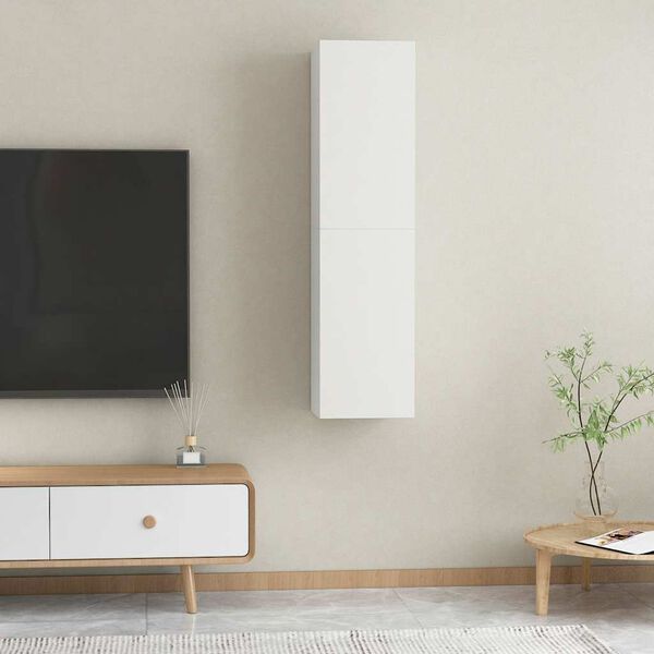 vidaXL TV-Schr&auml;nke 2 Stk. Wei&szlig; 30,5x30x60 cm Holzwerkstoff