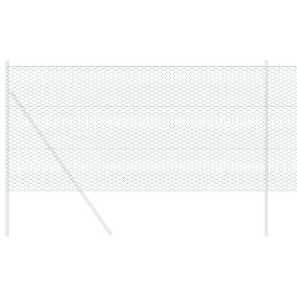 vidaXL Hexagonzaun Gr&uuml;n 1 x 50 m PVC