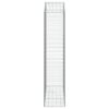 vidaXL Gabione mit Hochbogen 150x50x220/240 cm Verzinktes Eisen