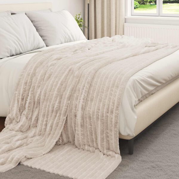 vidaXL Wohndecken 6 pcs Beige 240 x 220 cm Fleece