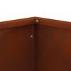 vidaXL Feuerstelle Braun 40 x 40 x 35 cm Wetterfeststahl