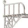 vidaXL Wandgarderobe mit Kleiderhaken Aluminium