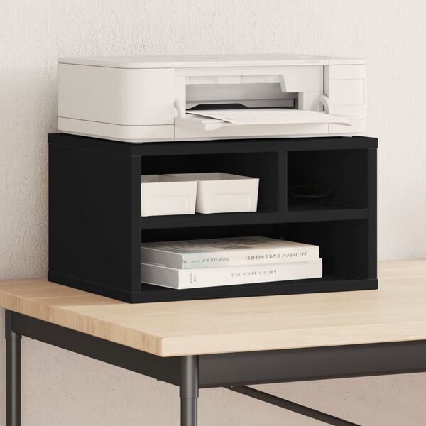 vidaXL Druckerst&auml;nder Schwarz 40x32x22,5 cm Holzwerkstoff