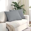 vidaXL Sofakissen 2 pcs Hellgrau 70 x 50 cm Stoff