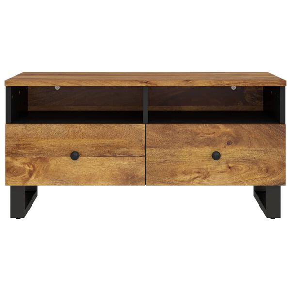 vidaXL Couchtisch 80x54x40 cm Massivholz Mango & Holzwerkstoff