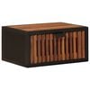 vidaXL Handgefertigter Nachttisch Natur 40 x 30 x 20 cm