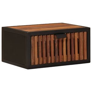 vidaXL Handgefertigter Nachttisch Natur 40 x 30 x 20 cm