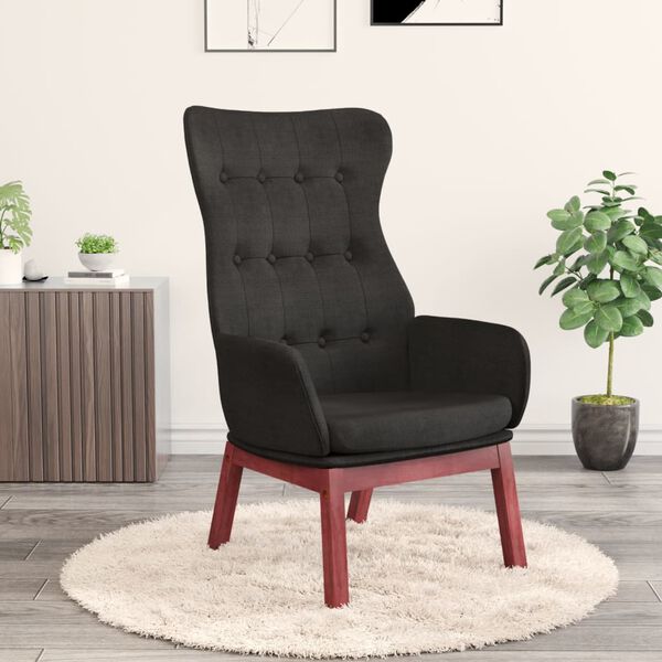 vidaXL Relaxsessel Schwarz Stoff