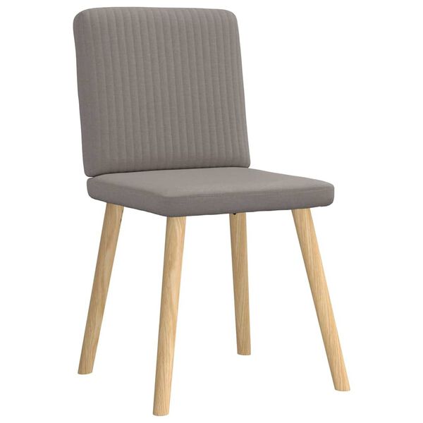 vidaXL Esszimmerst&uuml;hle 4 Stk. Taupe Stoff