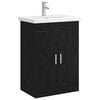 vidaXL Badezimmerm&ouml;bel-Set Schwarze Eiche 61 x 40 x 84,5 cm
