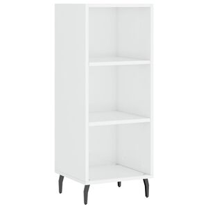 vidaXL Sideboard Hochglanz-Wei&szlig; 34,5x32,5x90 cm Holzwerkstoff