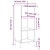 vidaXL Sideboard Wei&szlig; 34,5x32,5x90 cm Holzwerkstoff