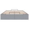 vidaXL Ottoman-Bett ohne Matratze Hellgrau 120x190 cm Stoff