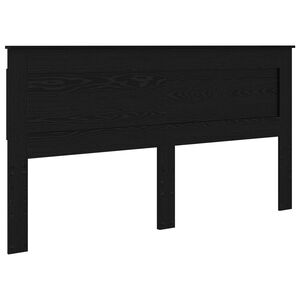 vidaXL Kopfteil mit Kopfteil Schwarz Eichen-Optik 200 cm Holzwerkstoff