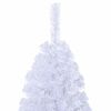 vidaXL K&uuml;nstlicher Weihnachtsbaum Wei&szlig; 240 cm PVC und Stahl