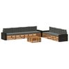 vidaXL Outdoor-Sofagarnitur 8 stk. Natur und Anthrazit Polyester