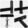 vidaXL Fenstergitter Schwarz 176 x 30 cm Pulverbeschichteter Stahl
