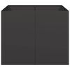 vidaXL Pflanzk&uuml;bel Schwarz 100x100x80 cm Stahl