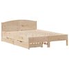 vidaXL Massivholzbett ohne Matratze 150x200 cm Kiefernholz