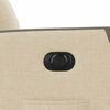 vidaXL Relaxsessel mit Aufstehhilfe Elektrisch Creme Stoff