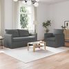 vidaXL Sofa 2 pcs Dunkelgrau