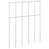 vidaXL Gartenzaun-Paneel 48 pcs Verzinkter Stahl Silber