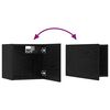 vidaXL TV-Schrankset 8 pcs Schwarz Eichen-Optik Holzwerkstoff