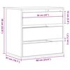 vidaXL Kommode Wei&szlig; 60x41x58 cm Holzwerkstoff
