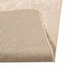 vidaXL Teppich Druck Creme 230 x 150 cm Polyester und PVC