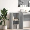 vidaXL B&uuml;cherregal Grau Sonoma 40x30x77 cm Holzwerkstoff