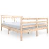 vidaXL Massivholzbett 140x190 cm