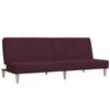 vidaXL Schlafsofa 2-Sitzer mit Hocker Lila Stoff