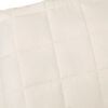 vidaXL Gewichtsdecke Hellcreme 220x240 cm 11 kg Stoff