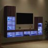 vidaXL TV-Wandger&auml;te Wandmontiert 4 pcs Artisan-Eiche Holzwerkstoff