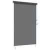 vidaXL Rollo Hellgrau 60 x 250 cm Stoff und Aluminium