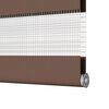 vidaXL Doppelrollo Braun 125x200 cm Stoffbreite 120,9 cm Polyester