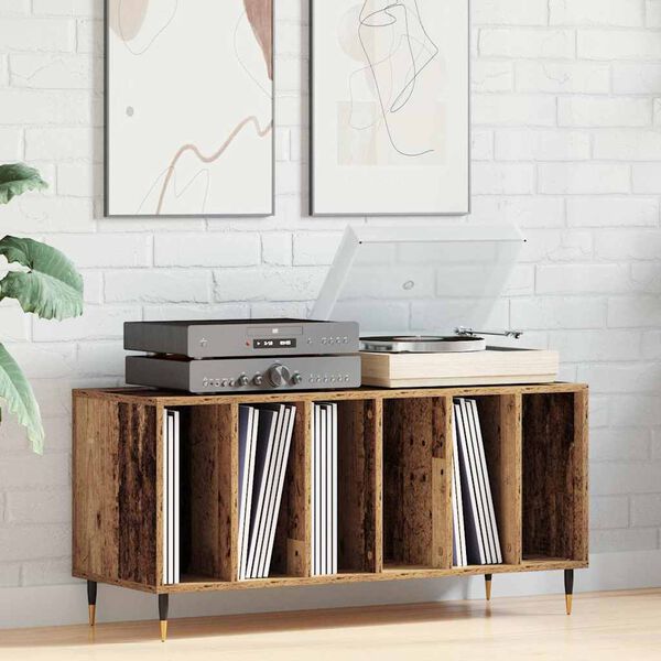 vidaXL Schallplattenschrank Altholz 100 x 38 x 48 cm Holzwerkstoff