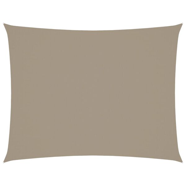 vidaXL Sonnensegel Oxford-Gewebe Rechteckig 3x6 m Taupe