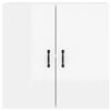 vidaXL Wandschrank Hochglanz-Wei&szlig; 60x31x60 cm Holzwerkstoff