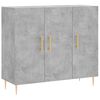 vidaXL Sideboard Betongrau 90x34x80 cm Holzwerkstoff