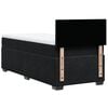 vidaXL Boxspringbett mit Matratze Schwarz Samt
