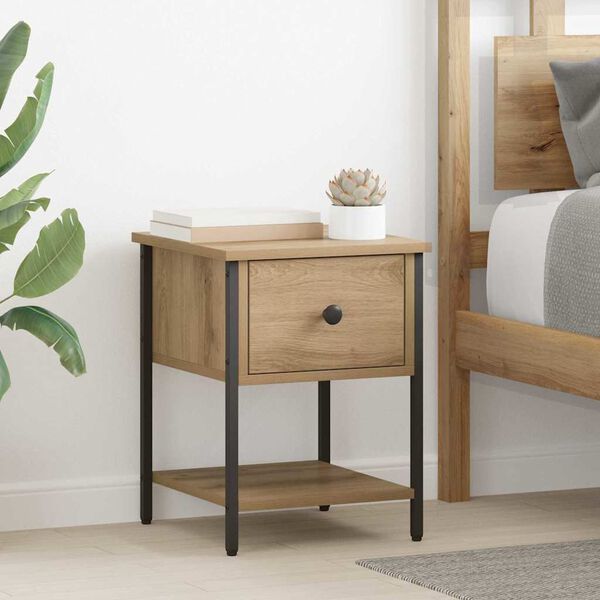 vidaXL Nachttisch Artisan-Eiche 34 x 35,5 x 45 cm Holzwerkstoff