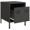 vidaXL Nachttisch Schwarz 35x39x43,5 cm Stahl