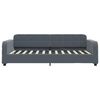 vidaXL Tagesbett mit Matratze Dunkelgrau 100x200 cm Samt