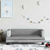 vidaXL Kindersofa Hellgrau 80x45x30 cm Samt