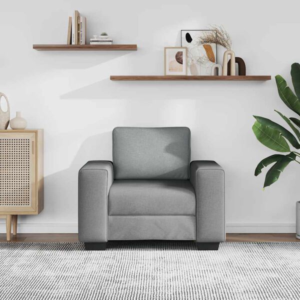 vidaXL Sessel Hellgrau 100x77x82 cm Stoff