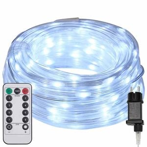 vidaXL Lichtseil mit 240 LEDs Kaltwei&szlig; 10 m PVC