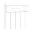 vidaXL Kopfteil Metall Wei&szlig; 150 cm