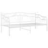 vidaXL Schlafsofa Bettgestell Wei&szlig; Metall 90x200 cm
